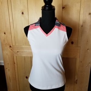 Slazenger Camo Colorblock Sleeveless Hydro Dri Polo Youth NWT